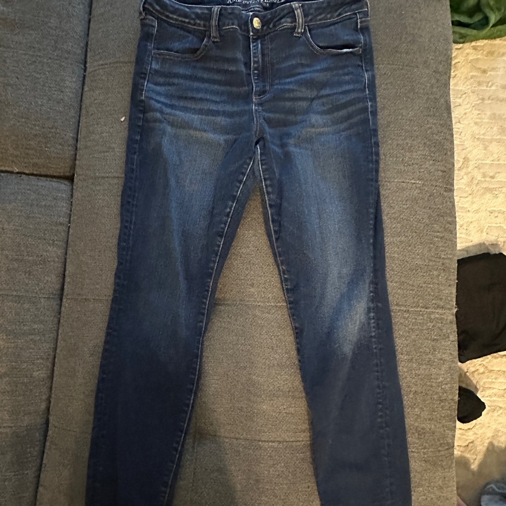 American Eagle Outfitters Dark Blue Skinny Jeans